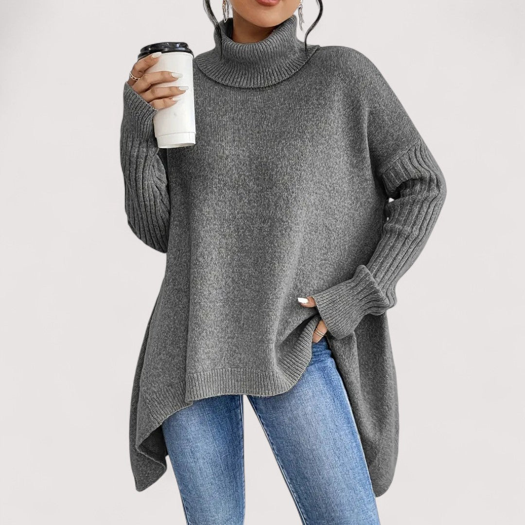 Patricia™ – LANGER ROLLKRAGENPULLOVER