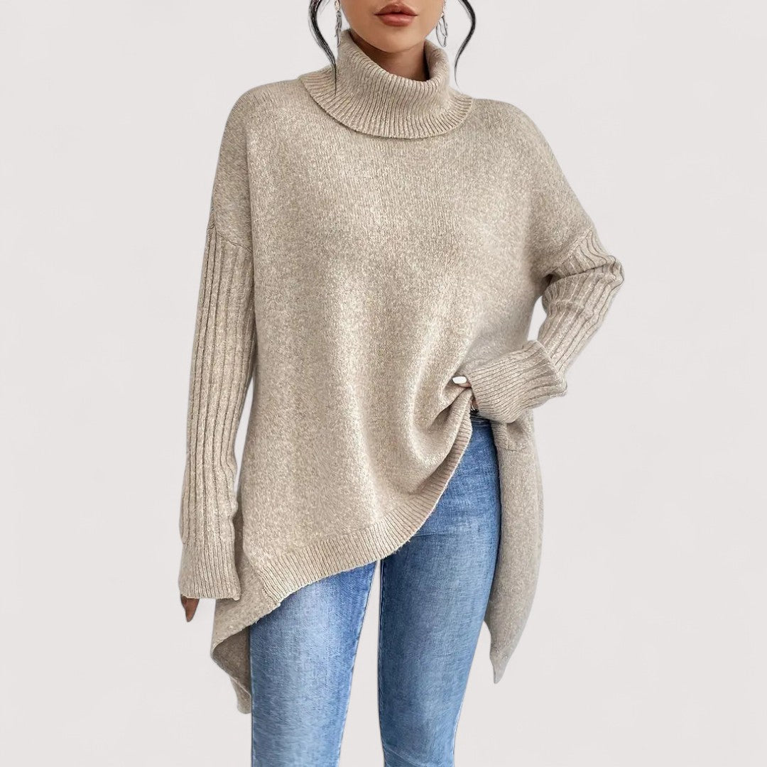 Patricia™ – LANGER ROLLKRAGENPULLOVER