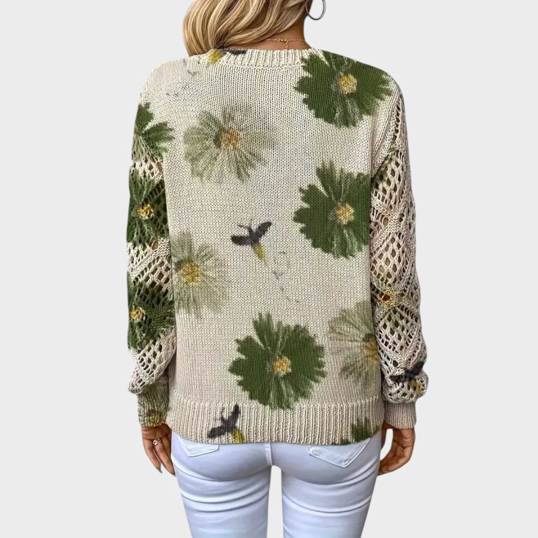 Aurélie™ | Eleganter Pullover mit Blumenmuster