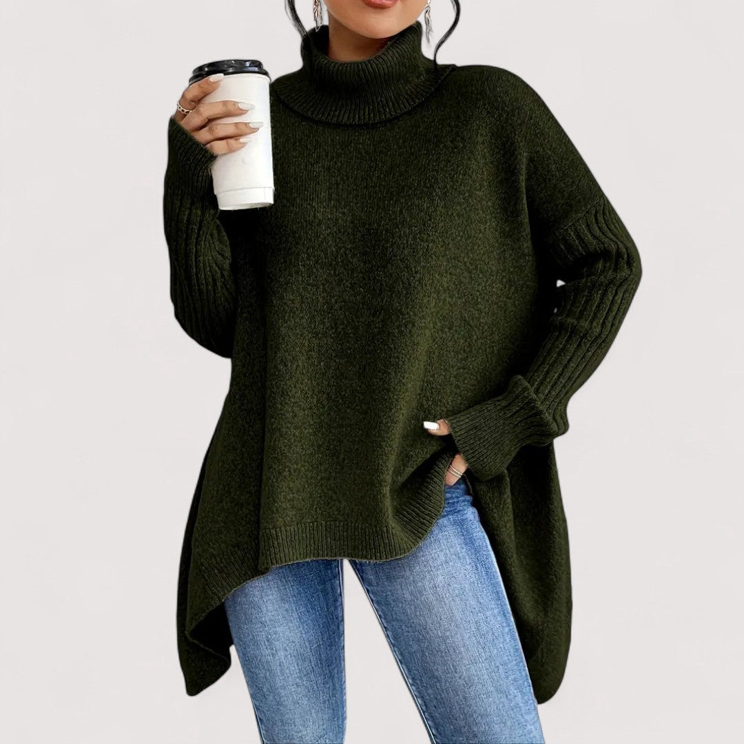 Patricia™ – LANGER ROLLKRAGENPULLOVER