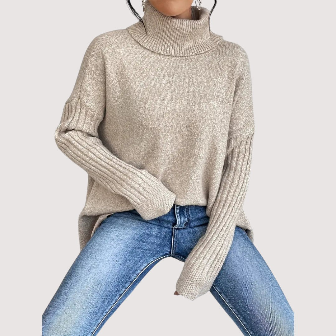 Patricia™ – LANGER ROLLKRAGENPULLOVER