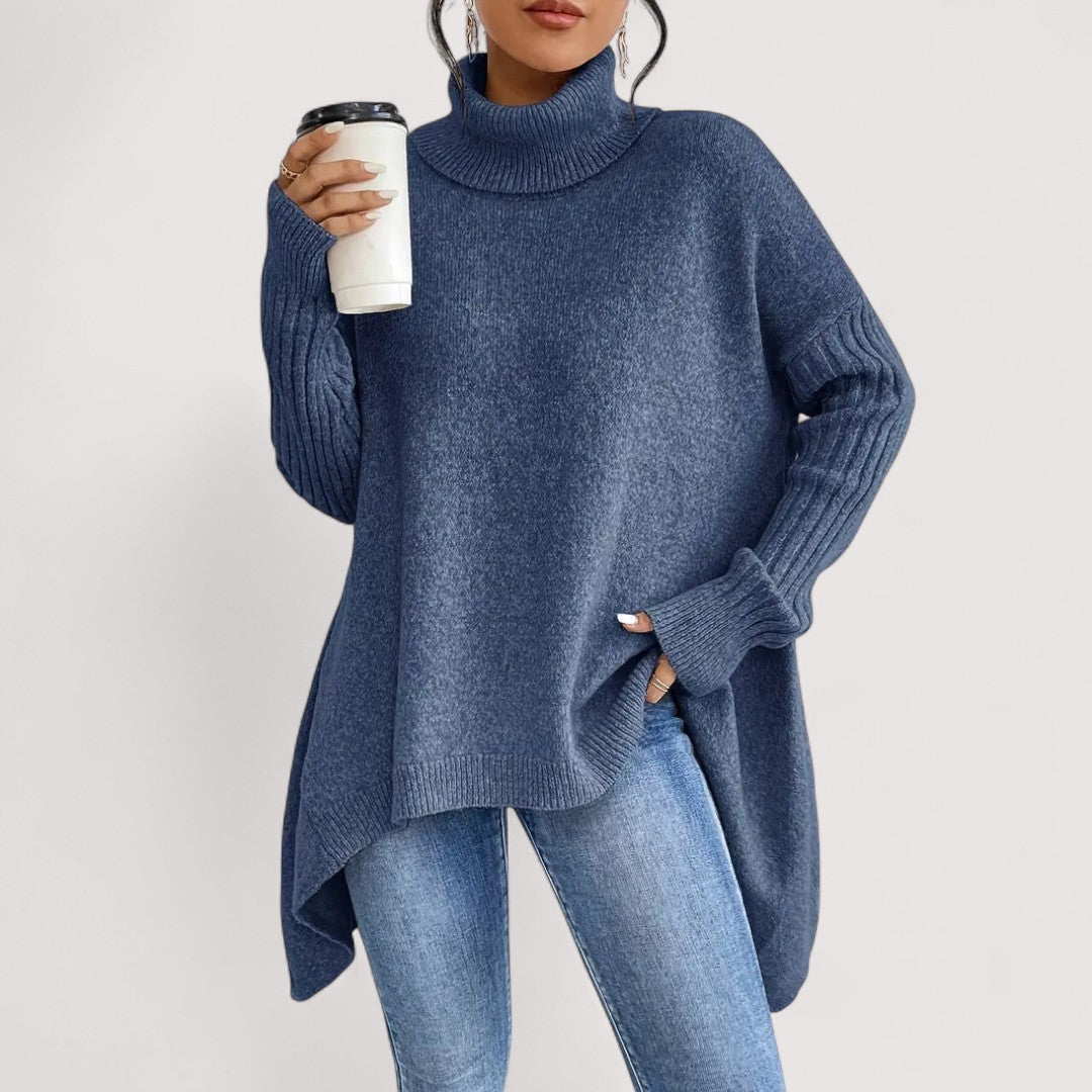 Patricia™ – LANGER ROLLKRAGENPULLOVER