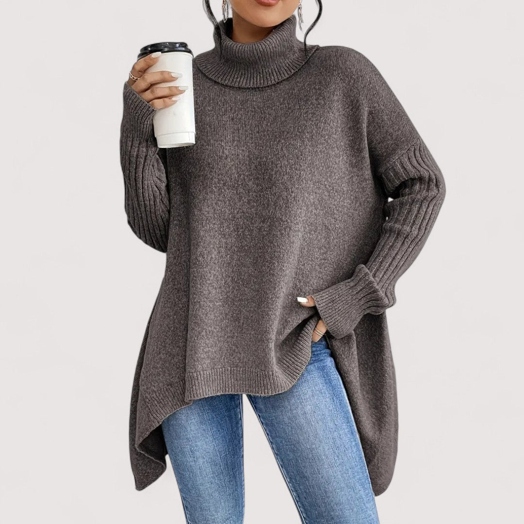 Patricia™ – LANGER ROLLKRAGENPULLOVER