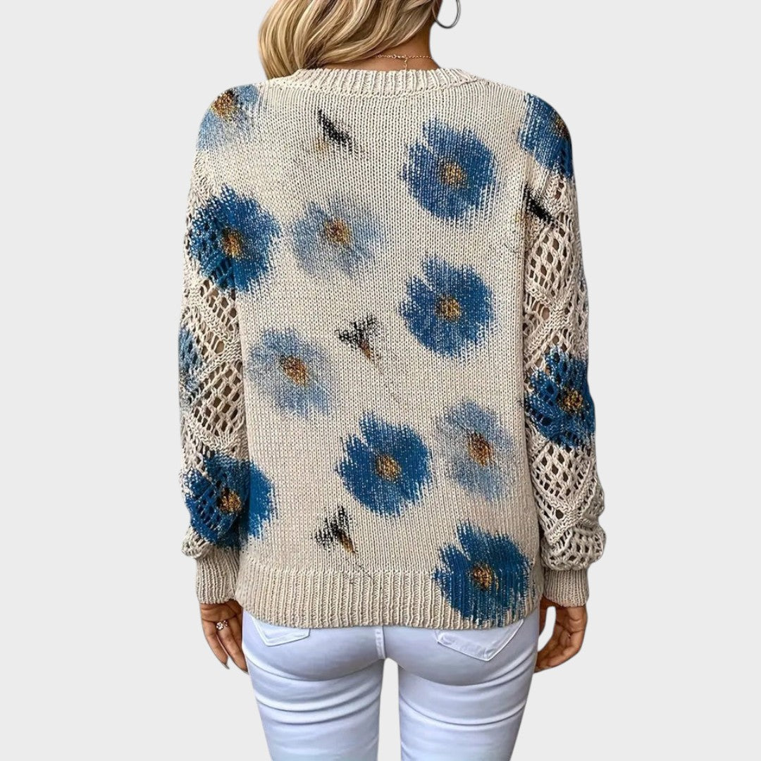 Aurélie™ | Eleganter Pullover mit Blumenmuster