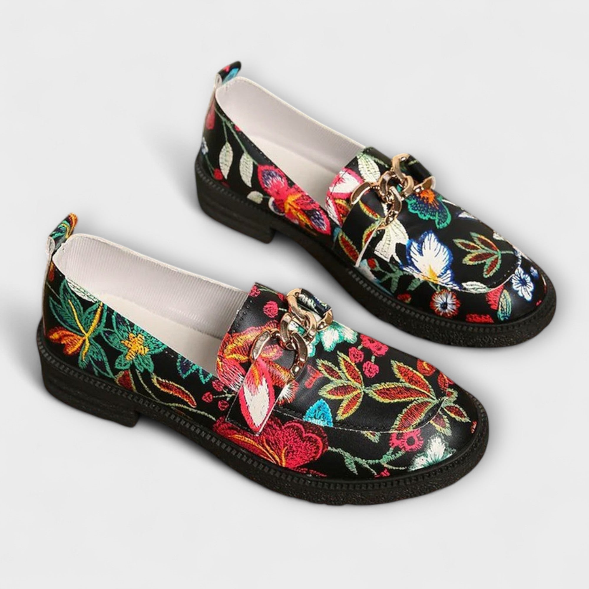 Orla™ | Bunte Mokassins mit Blumenmuster