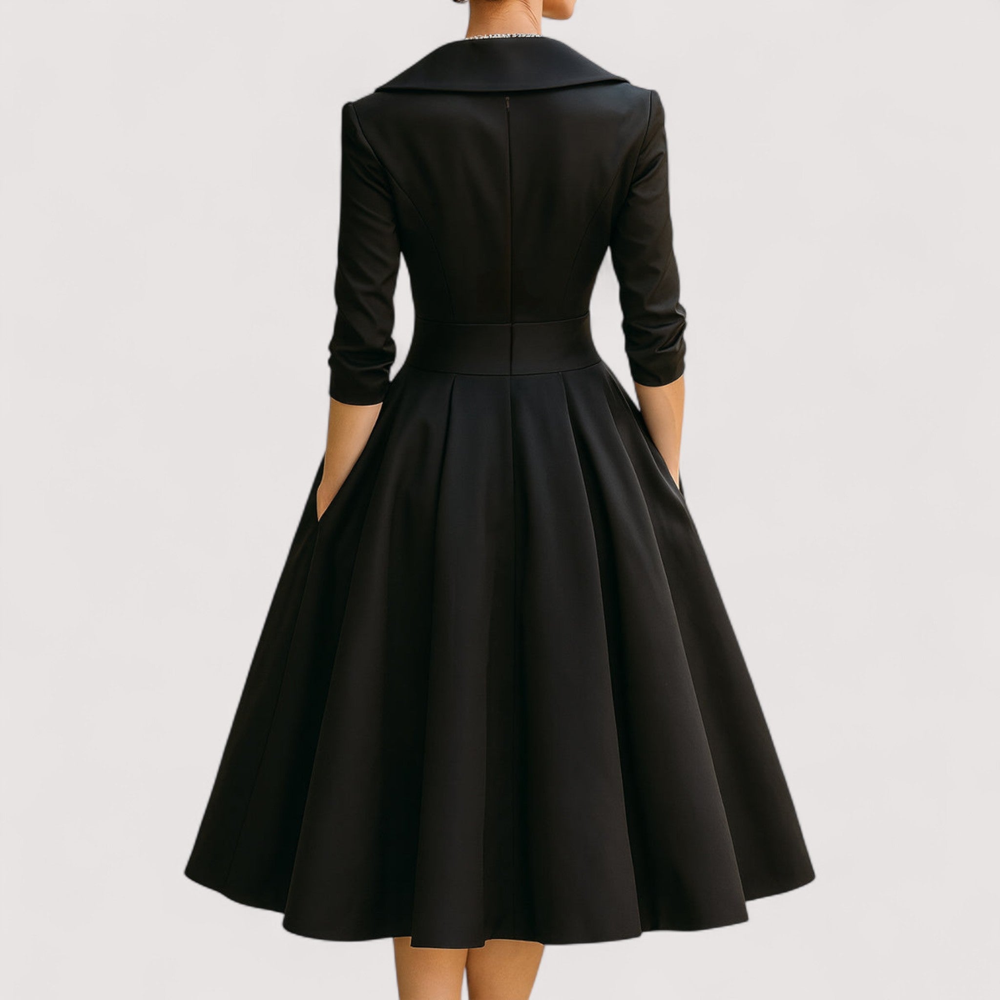Frederica™ | Midi-Satin-Kleid