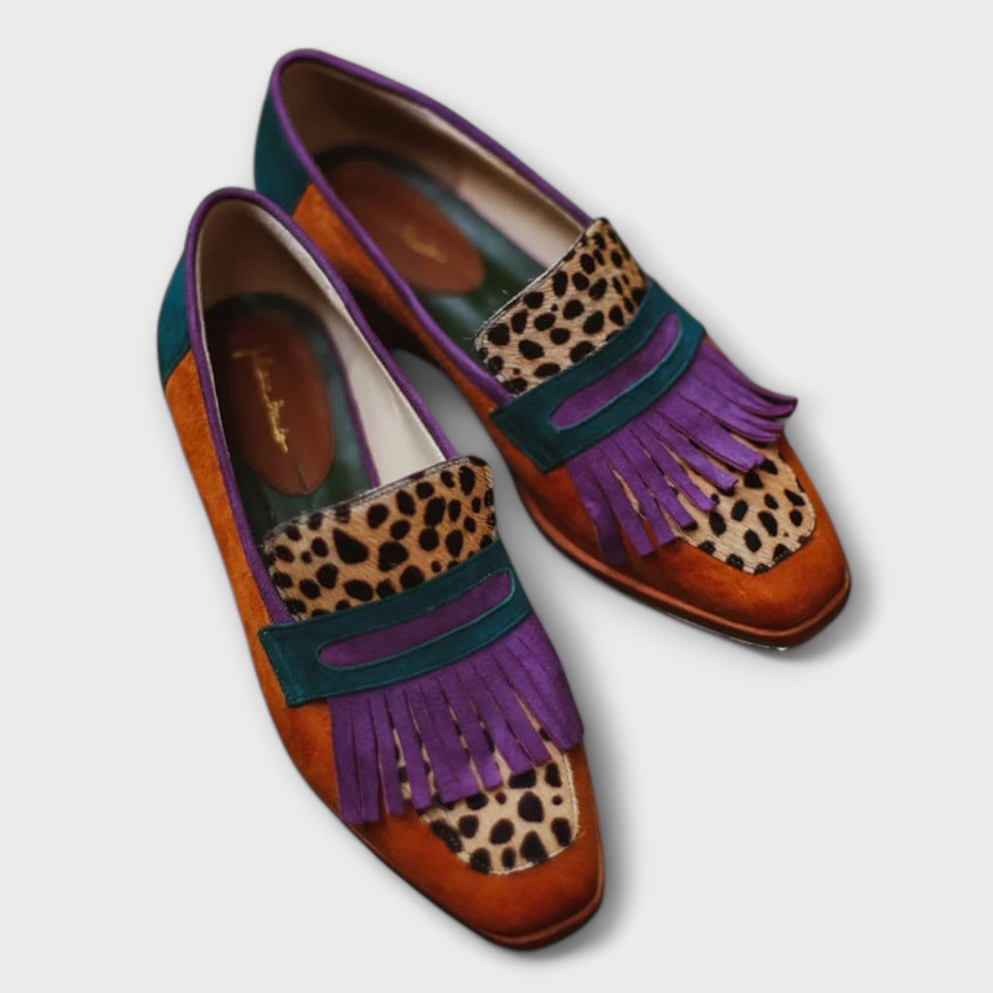 Fallon™ | Braune Loafer mit Leopardenmuster