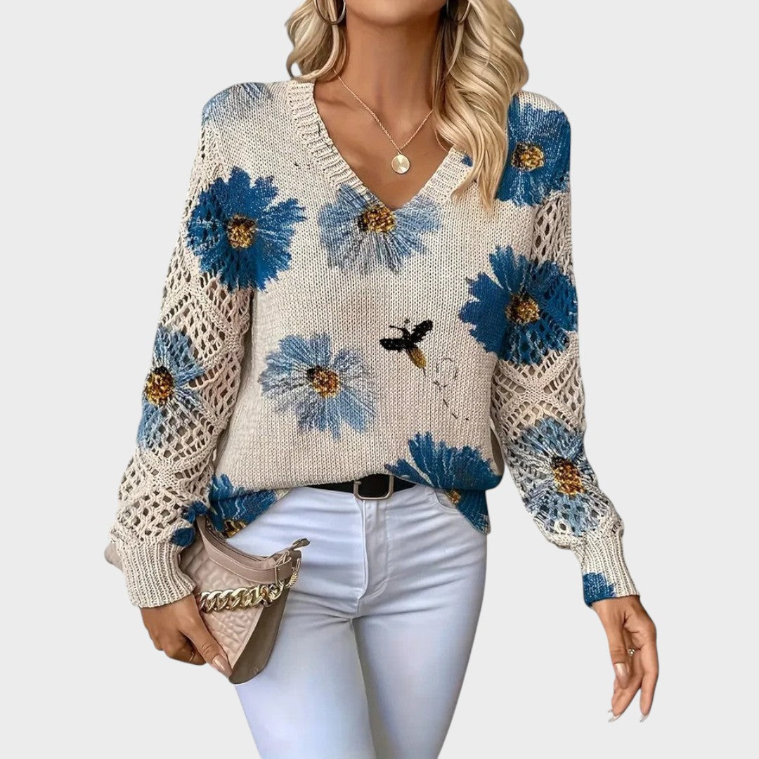 Aurélie™ | Eleganter Pullover mit Blumenmuster