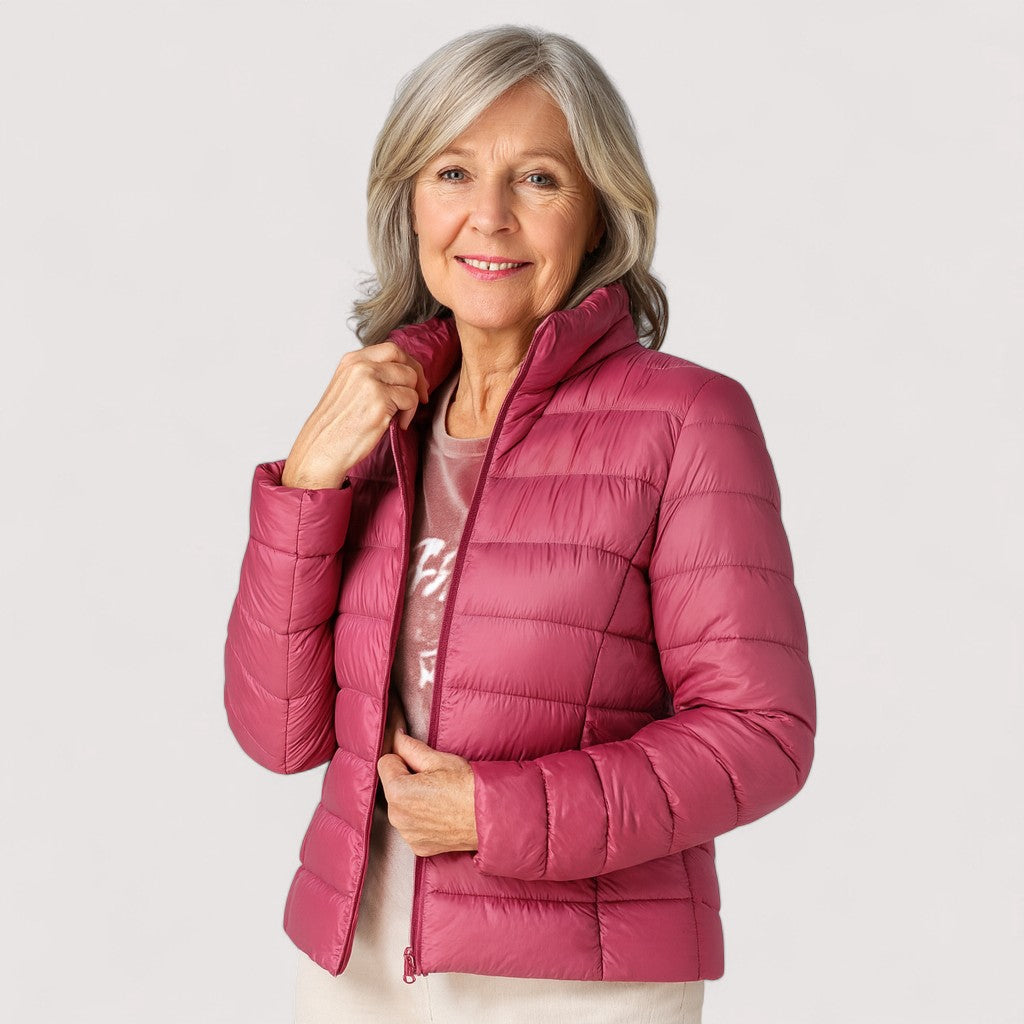 Cristine™ | Neue Ultraleichte Jacke Mit Weißen Entenfedern