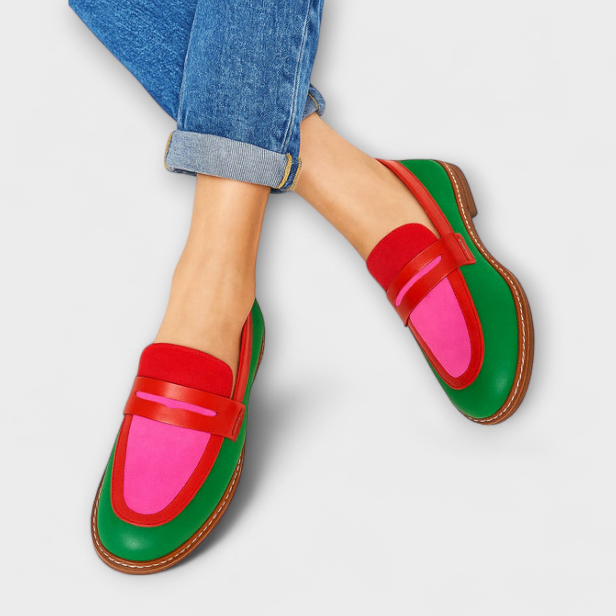 Nyla™ | Farbblock Loafers im Casual-Stil