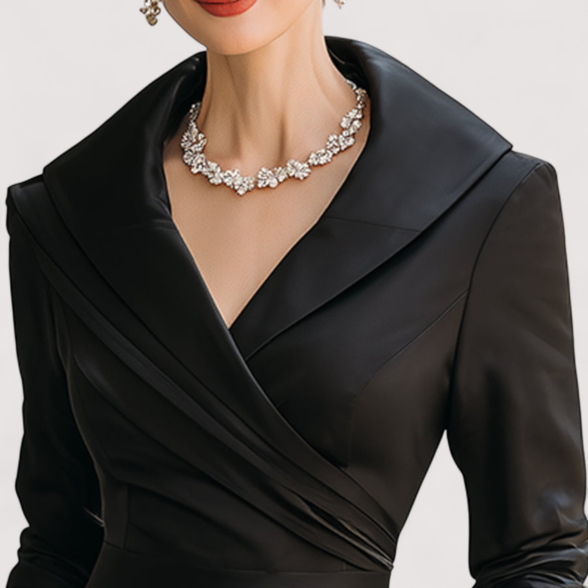 Frederica™ | Midi-Satin-Kleid