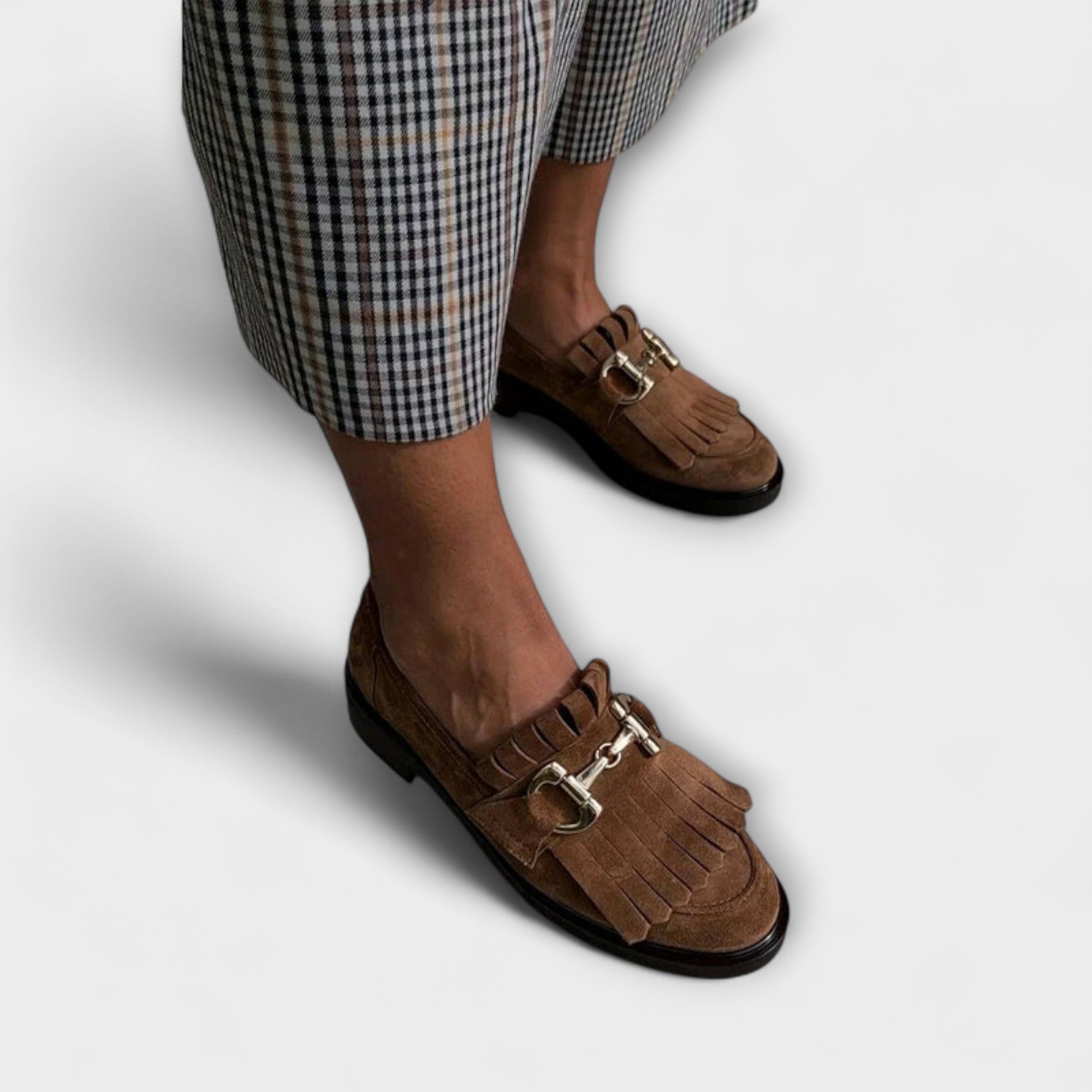 Fleur™ | Braune Loafer mit runder Spitze